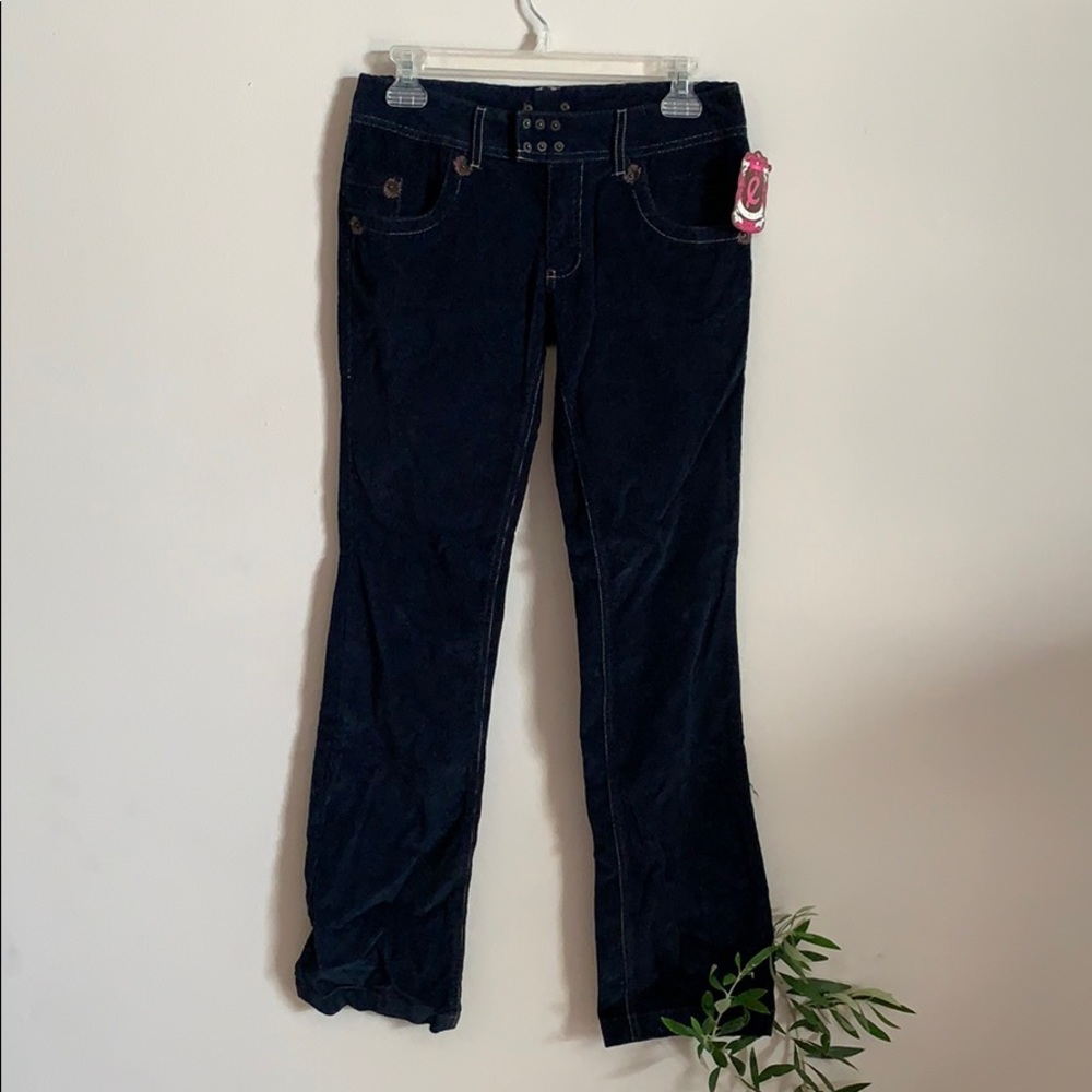 Ellemenno Girls Navy Corduroy Pants NWT
